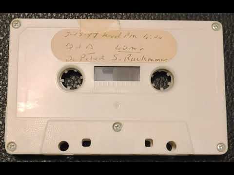 Peter S  Ruckman   Q & A    7-15-87 - Courtesy M. Cox