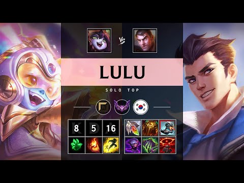 Lulu Top vs Jayce: Unstoppable - KR Master Patch 25.S1.1