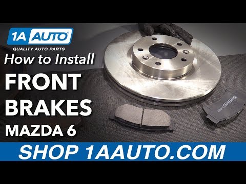 How to Install Front Brake Pads Rotors 2006-07 Mazda 6