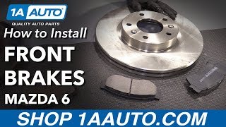 How to Install Front Brake Pads Rotors 2006-07 Mazda 6