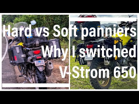 Soft panniers vs hard panniers - Why I switched - USA to Argentina on a V-Strom 650 XT