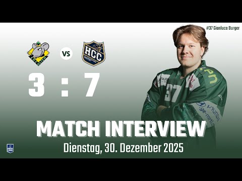 Was sagt Gianluca Burger zur 3:7 Niederlage gegen La Chaux-de-Fonds / EHCO - HCC 30.12.2025 🏒🌲🌲🌲