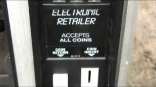 Slow motion vending machine explosion