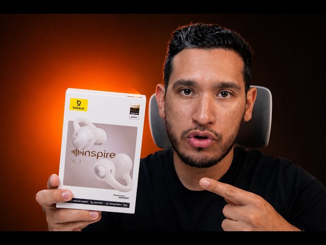 Vídeo relacionado con Baseus BC1 - Auriculares Abiertos con Sonido Impresionante, amplificación de Graves adaptativa, Bluetooth 6.0, cancelación de Ruido en Llamadas, IP55, 38H Akk, Buds Ligeros, Blanco Suave