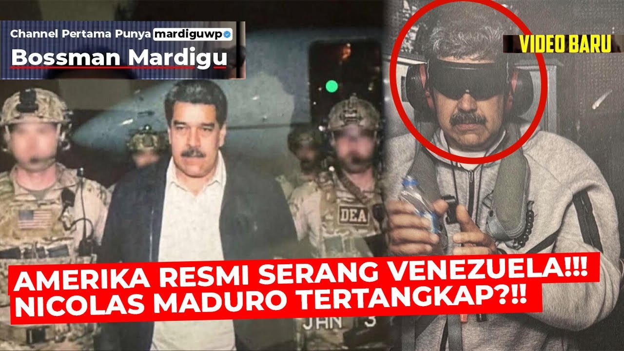 HOT NEWS !!! AMERIKA SERANG VENEZUELA !!! NICOLAS MADURO BERHASIL DITANGKAP ?!! - Mardigu Wowiek