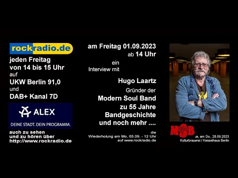 Hugo Laartz zu 55 Jahre -Modern Soul Band-
