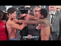 RYAN GARCIA GETS PUSHED BY BRAULIO RODRIGUEZ DURING WEIGH IN FACE OFF!