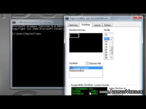 Eingabeaufforderung (CMD):Standardwerte ändern