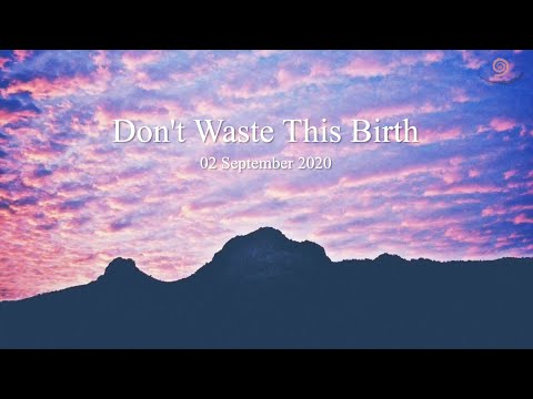 92. BHAGAVAN RAMANA SATSANG - DON'T WASTE THIS BIRTH