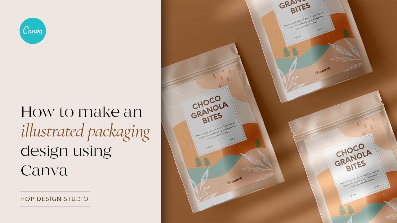 Canva Tutorial: How to Make an Illustrated Packaging Design