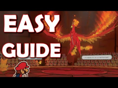 EASY Fire Vellumental BOSS GUIDE! Paper Mario: The Origami King WALKTHROUGH/ TUTORIAL