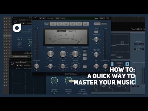 How to:  A quick way to master your music