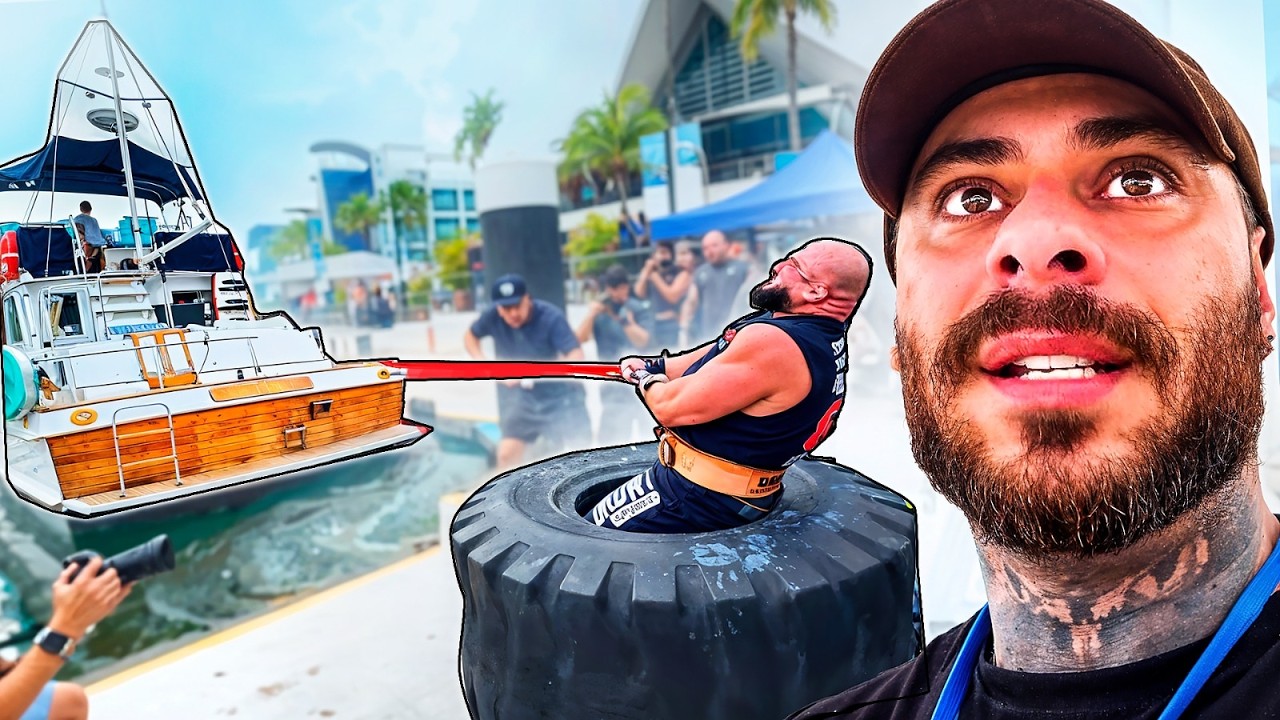 Dorao segura barco de 20 toneladas no primeiro desafio do mundial Strongman ! - Leo Stronda