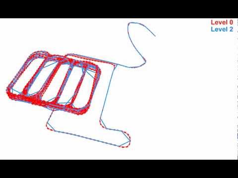 SLAM - HOG-Man - Two levels of the pose-graph - Stanford garage, 2011