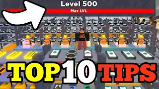 TOP 10 TIPS & TRICKS in Bitcoin Miner ROBLOX - MAX LEVEL 500