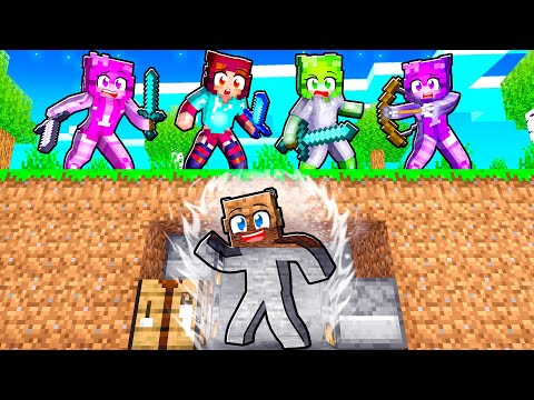 INVISIBLE SPEEDRUNNER vs CRAZY FAN GIRL HUNTERS In Minecraft!