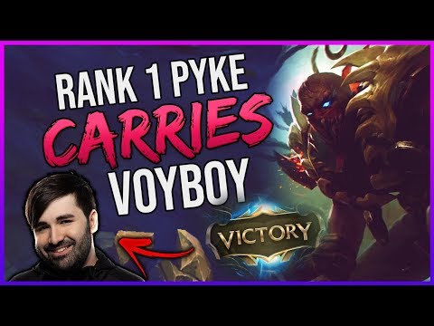#1 PYKE MID WORLD HARD CARRIES VOYBOY! (INSANE QUADRA) - Davemon