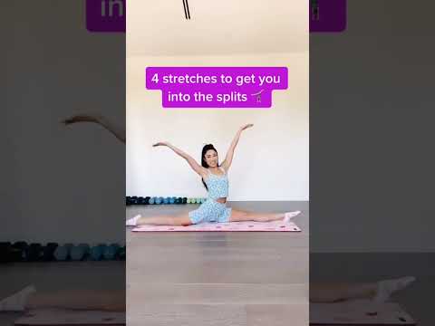 Want to achieve a front split? Try these 4 stretches ✨#fitness #pilates #split #flexibility