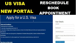 How To Reschedule USA Visa Appointment With New Portal | Book US Visa Appointment on new website