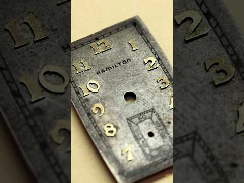 Vintage Rectangle #Hamilton Watch Dial #Restoration ⌚️ #watch #watches #watchrestoration #asmr