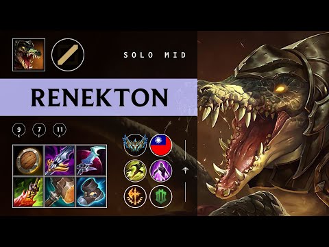 Renekton Mid vs Orianna - TW Challenger Patch 25.22