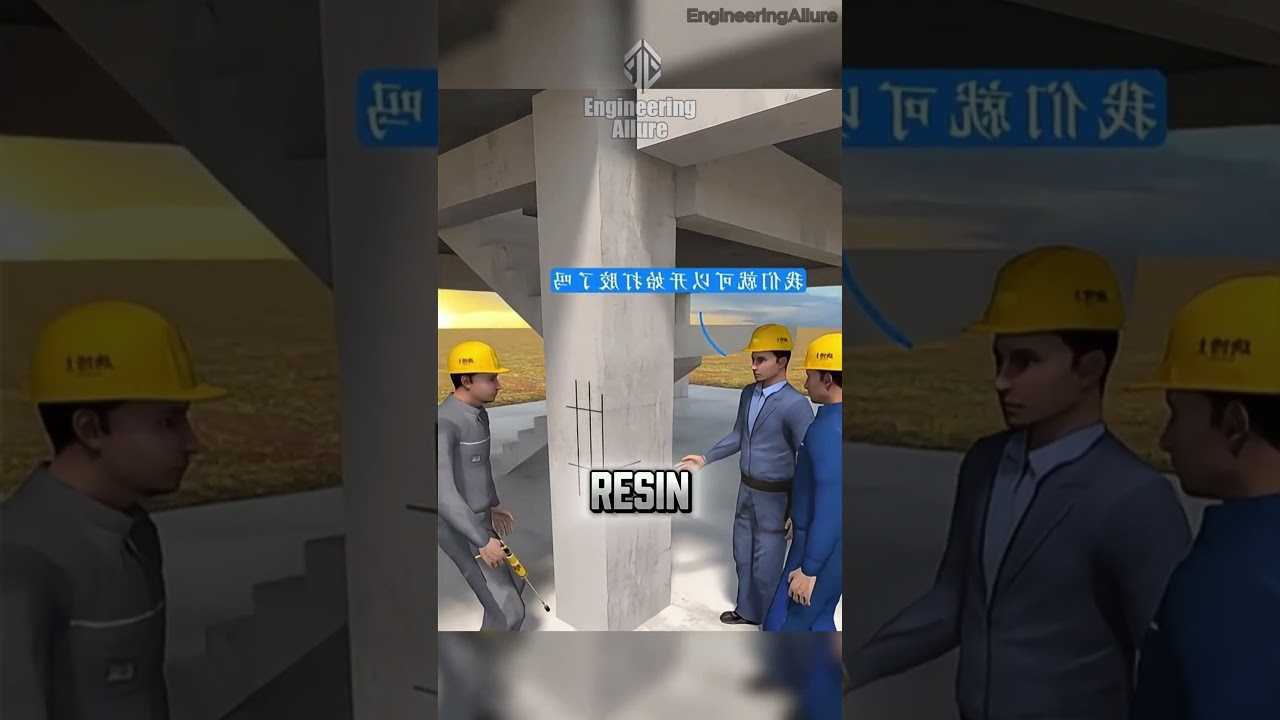 How to add a new concrete beam to an existing structure 😮 #shorts