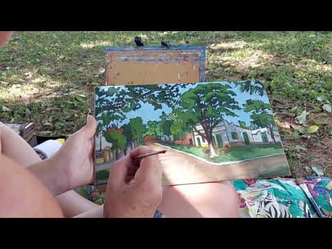 Pintando en Yapeyu, Corrientes. Argentina