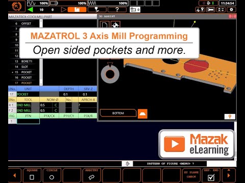 MAZATROL Programming Briefs - Open Sided Pockets and More