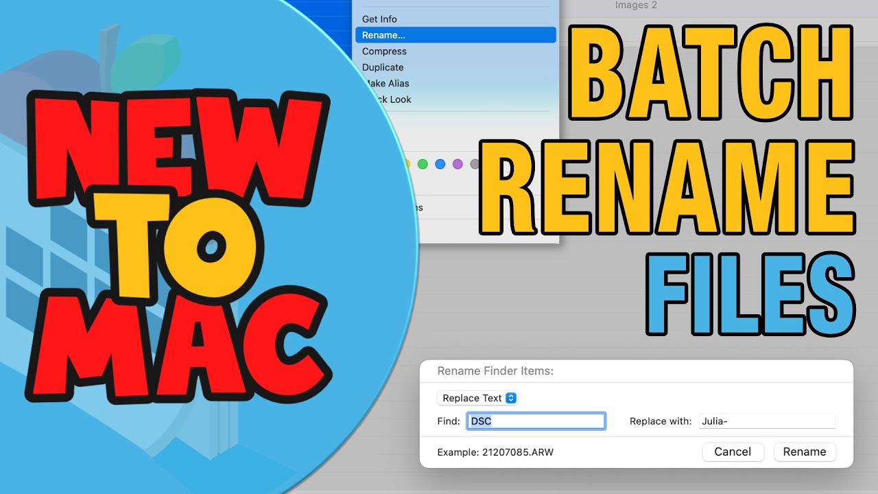 Batch Rename files in MacOS!