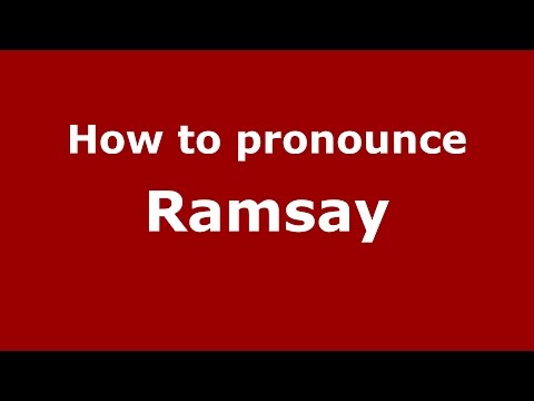 How to pronounce Ramsay (American English/US) - PronounceNames.com