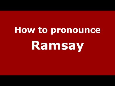 How to pronounce Ramsay