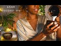 ASMR SUPER TINGLY COCONUT SPA TREATMENT Oil Massage Natural Skin Care Layered Sounds