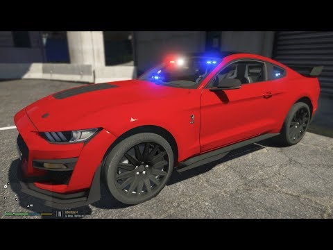 GTA 5 Live PD - Unmarked 2020 Ford Mustang Shelby GT500 - LSPDFR 0.4.6