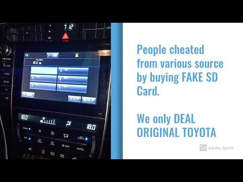 Toyota Lexus Harrier 2014 , 2015 , 2016, 2017, 2018, 2019, Map SD Card Solution