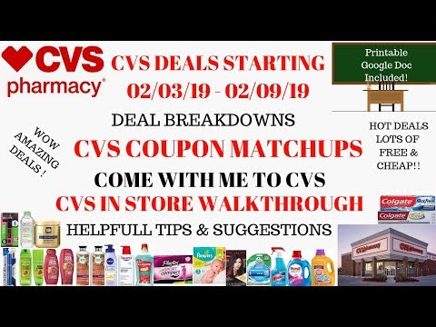 Lots of Deals & FREE~CVS Deals Starting 2/3/19~CVS Walkthrough Coupon Matchups~Come with me to CVS❤️