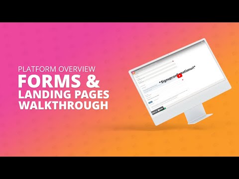 Forms & Landing pages Walkthrough
