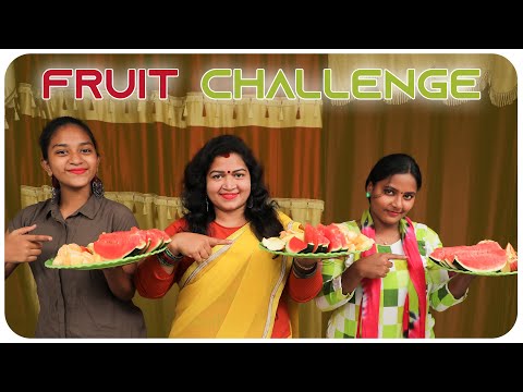 Fruit Challenge With Children || Cherry Sathakshi