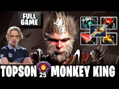 TOPSON MONKEY KING MID - FULL GAME - [DOTA 2 PRO] - LEVEL 25 MONKEY KING DOTA 2 GAMEPLAY