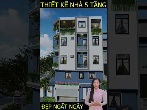 Đẹp Ngất Ngây Với Ngôi Nhà 5 Tầng Hiện Đại Tinh Khiết