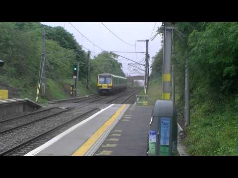 Irish Rail 8100 EMU 8109 + 8108 + 8102 and a 29000 DMU 29002 passes Portmarnock