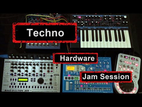 Korg Electribe MX , Quasimidi Rave-O-Lution 309 , Novation Bass Station 2 Techno