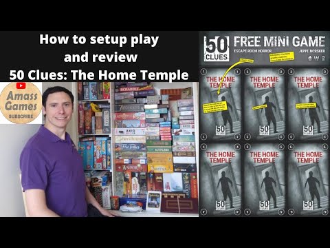 How to setup play and review 50 Clues: The Home Temple by Amass Games