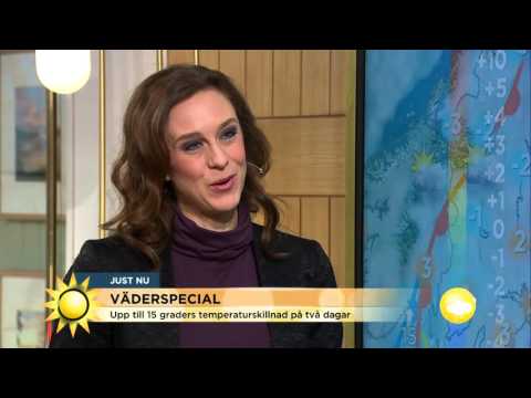 Väderspecial: Temperaturskillnader på 15 grader - Nyhetsmorgon (TV4)