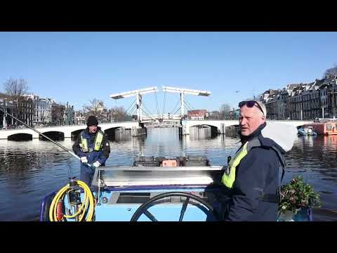RELAXING Two Hour "Slow TV" Canal Journey through AMSTERDAM - Beautiful scenery (ambient music)