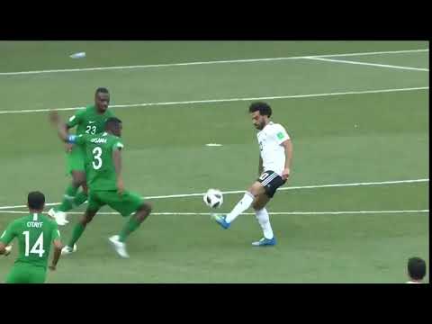 Bela jogada junto com o Salah pelo Egito na Copa do Mundo de 2018