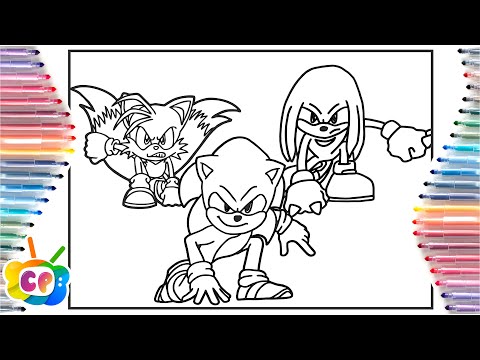 Sonic Knuckles Tails coloring page/Sonic 3 Predictions/ Tobu - Candyland [NCS Release]