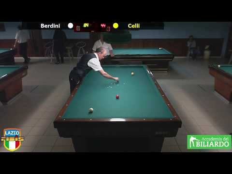 Berdini vs Celli - Gara Libera Territoriale Open Accademia del Biliardo Terni Settembre 2018