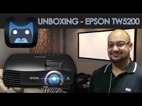 Unboxing Epson - tw5200 -   استعراض البروجيكتور للسينما المنزلية ايبسون