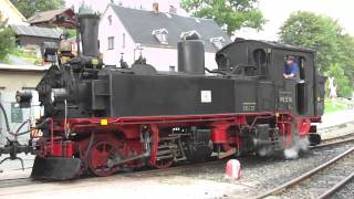 preview picture of video '2. Brückenfest - Schmalspurbahn Schönheide mit sächsischer IV K - Teil 1'