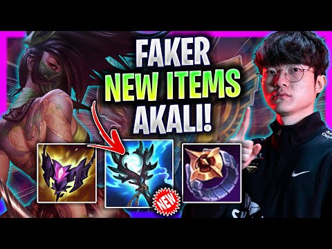 FAKER TRIES NEW ITEMS WITH AKALI MID! - T1 Faker Plays Akali Mid vs Yasuo! | Season 2024